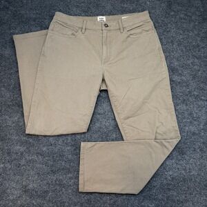 Flint and Tinder Pant 33x30 Regular Fit Khaki Twill Brown Travel Pants